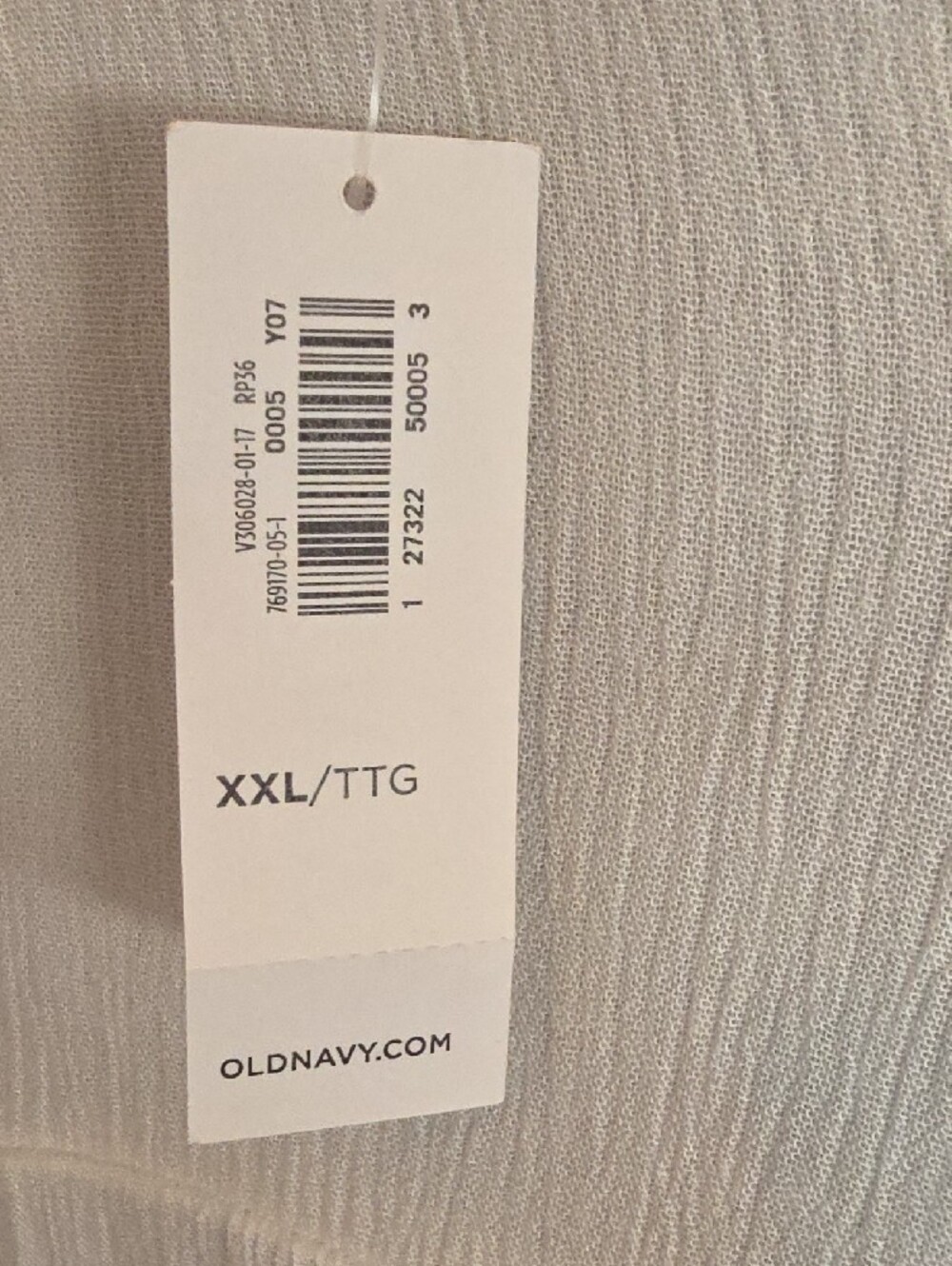 Old Navy White Button-Front V-Neck Long-Sleeve Tunic - Picture 3 of 11
